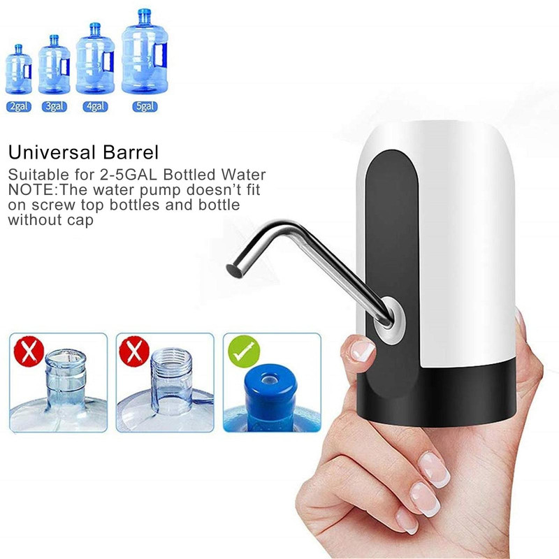 SET 2 DISPENSADORES AGUA CARGA USB BOTELLONES HOGAR LAU - 7