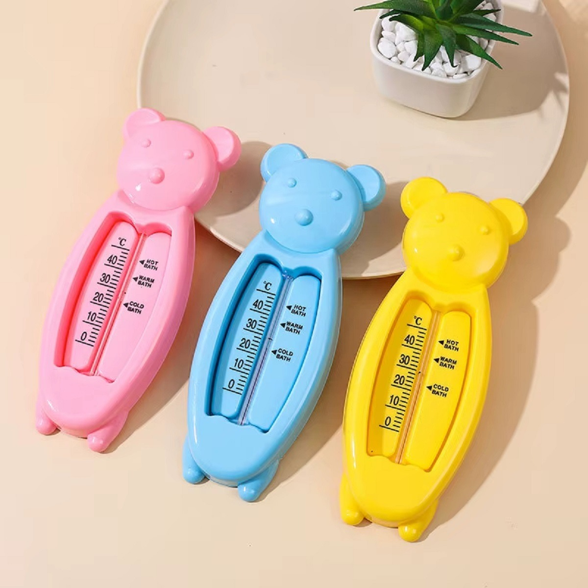 SET 10 TERMOMETROS AGUA DUCHA BAÑO FORMA OSITO BEBES LAU - 7