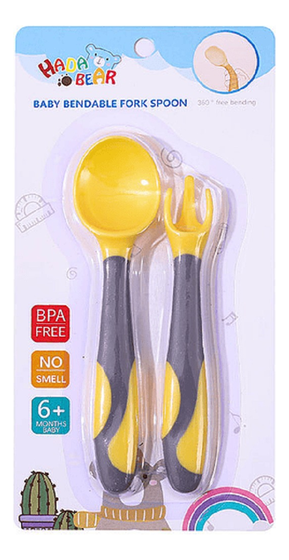 SET 5 CUCHARA CUBIERTO SILICONA ALIMENTACION BEBES LAU - 7