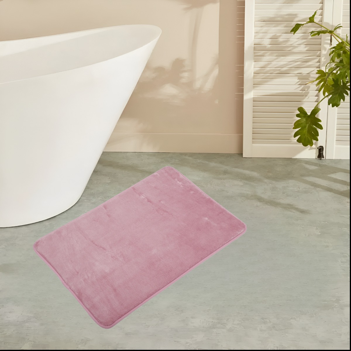 SET 3 ALFOMBRA BAÑO SUAVE ANTIDESLIZANTE TERCIOPELO JHN - 2