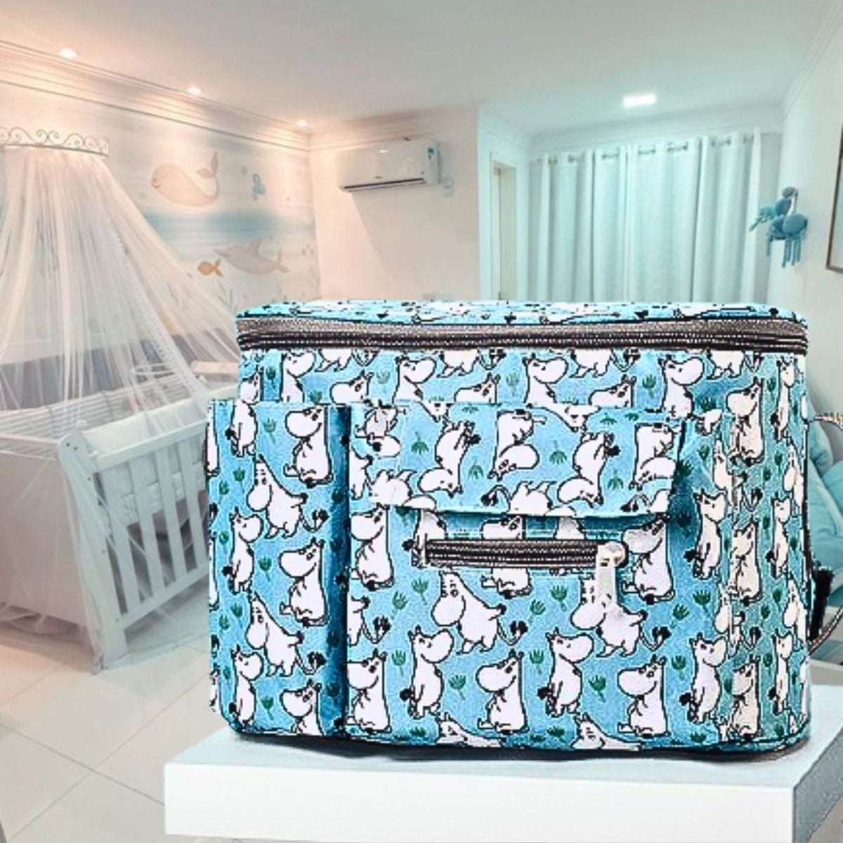 MOCHILA PAÑALERA BOLSO MATERNAL IMPERMEABLE MAMA BEBE LAU - 2