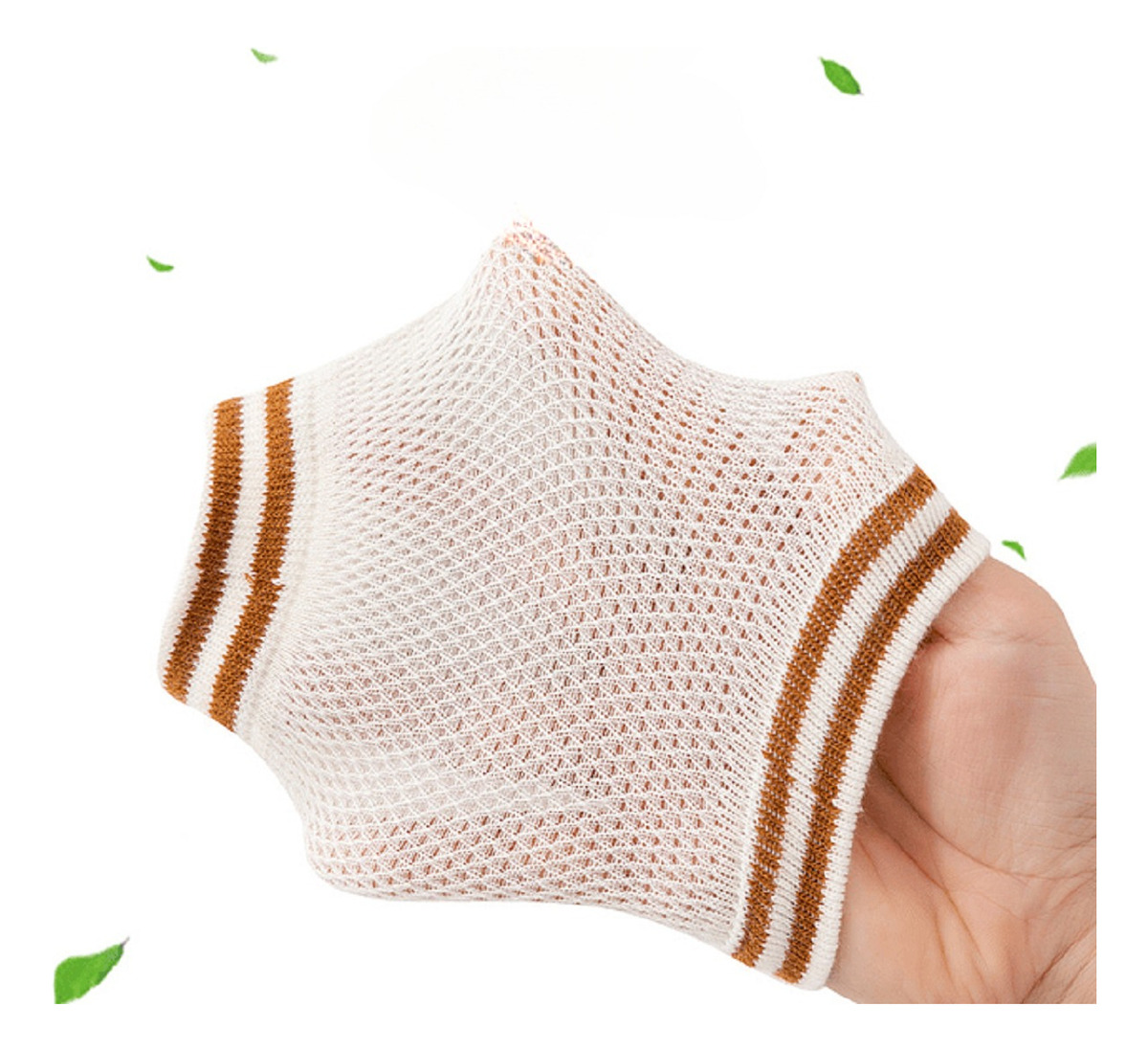 SET 3 RODILLERAS ALGODÓN PROTECCION ANTIDESLIZANTE BEBE LAU - 5