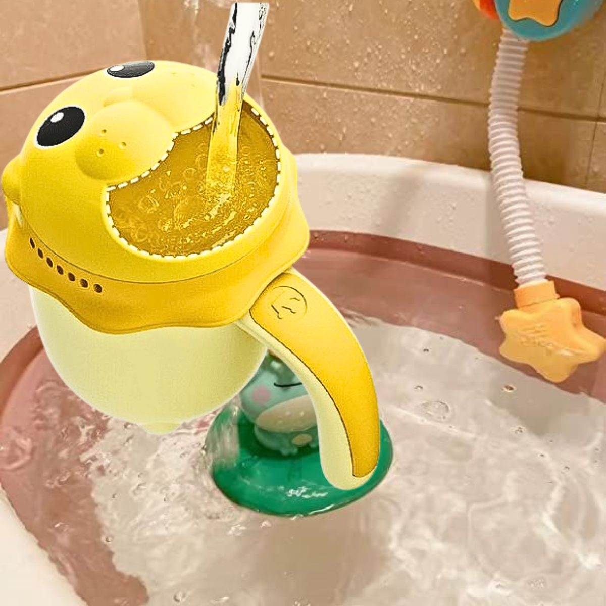 SET 3 JARRO BOTELLA DUCHA REGADERA BAÑO INFANTIL BEBE LAU - 5