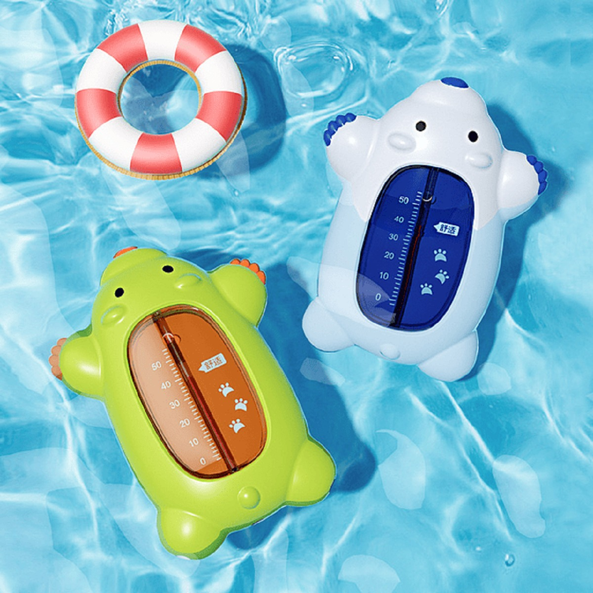 SET 3 TERMOMETRO DUCHA AGUA BAÑO DISEÑO OSO NIÑOS LAU - 4