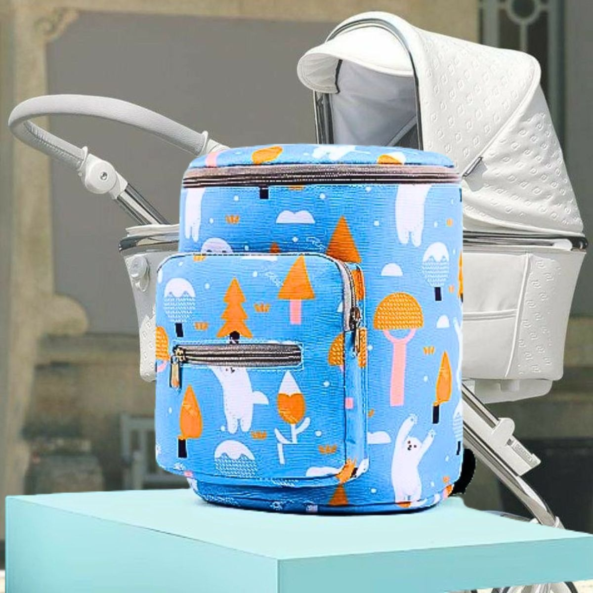 MOCHILA MATERNAL MULTIUSOS ESTILO COMODIDAD BEBÉ MAMA LAU - 2