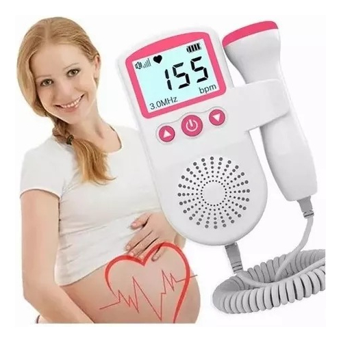 MONITOR CARDÍACO CORAZÓN DETECTOR SONAR FETAL MINI BEBE LAU - 2