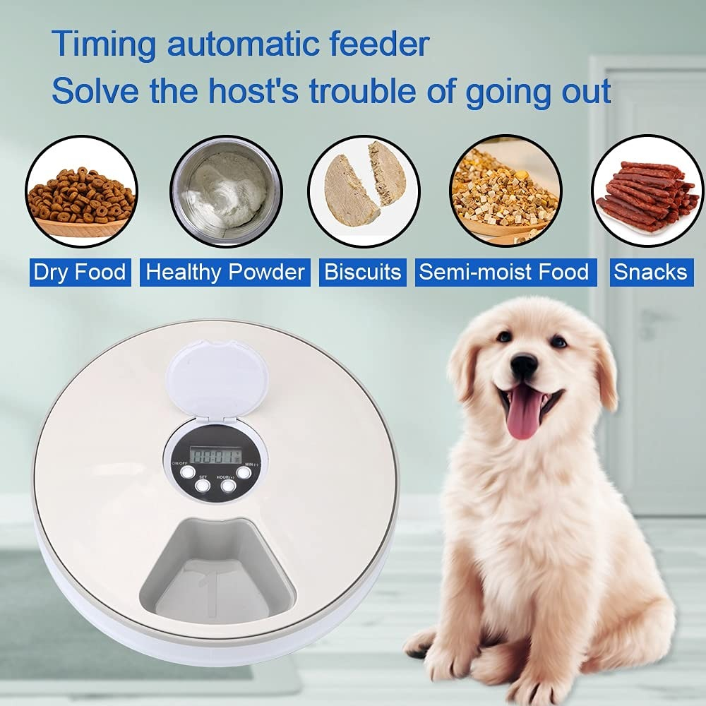 COMEDERO AUTOMÁTICO ALIMENTO MASCOTAS TEMPORIZADOR LAU - 8