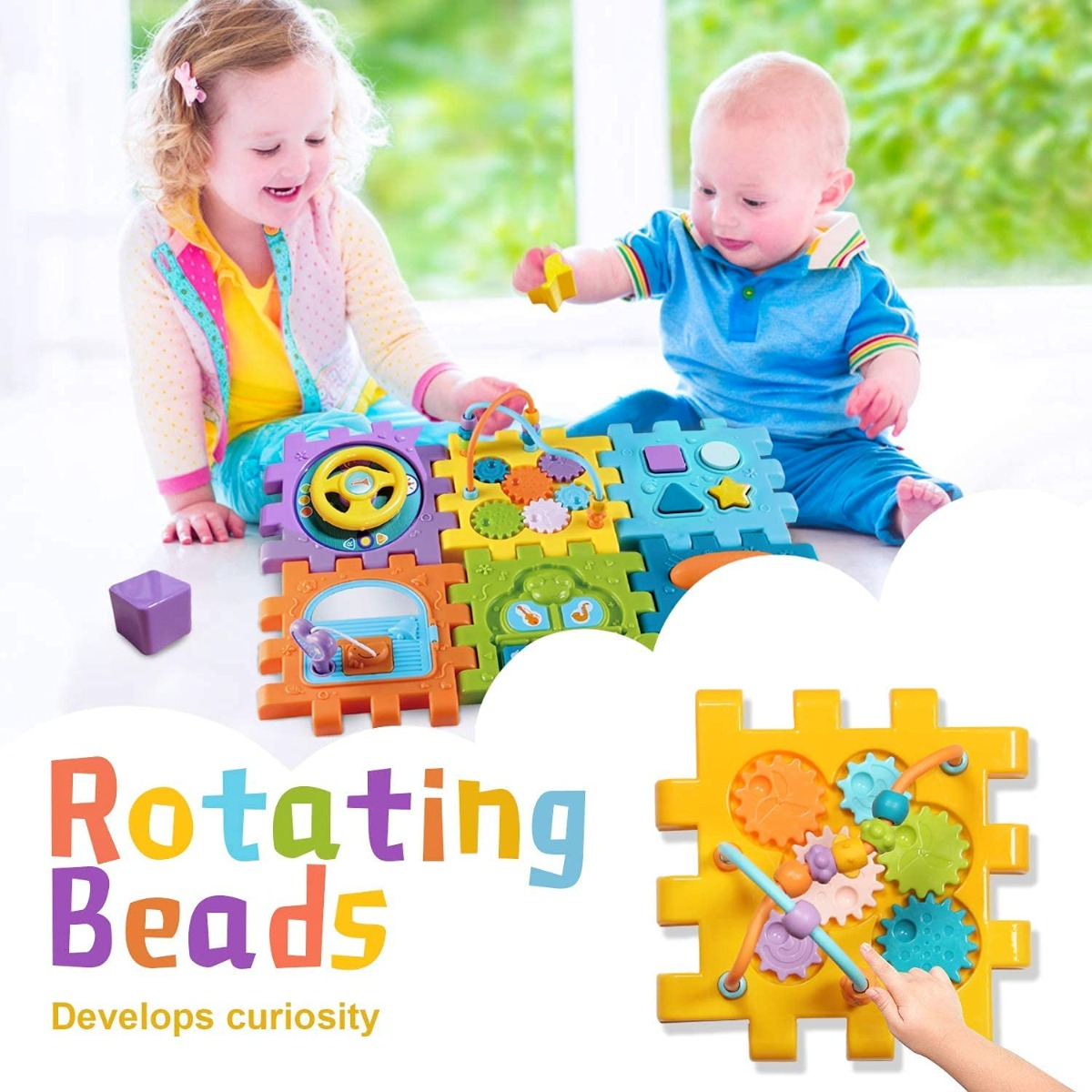 CUBO ACTIVIDADES NIÑOS APRENDIZAJE 6EN1 JUGUETE MUSICA LAU - 3