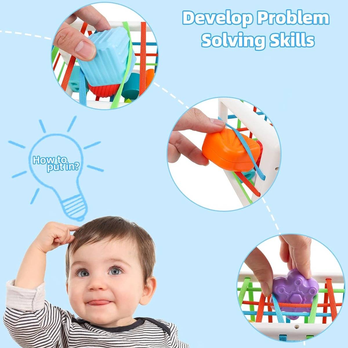CUBO ACTIVIDADES NIÑOS APRENDIZAJE 6EN1 JUGUETE MUSICA LAU - 9
