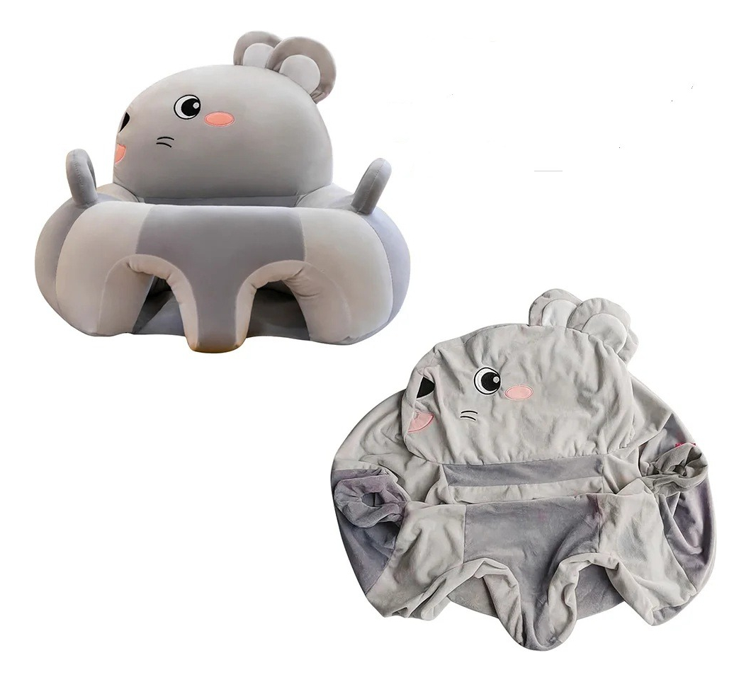 COJIN SOFÁ APRENDIZAJE ASIENTO ANTICAÍDAS PELUCHE BEBE LAU - 8
