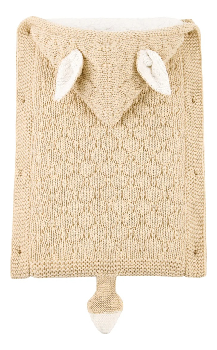 SACO DORMIR INVIERNO CARRITO TEJIDO CAPUCHA BEBES NIÑOS LAU - 3