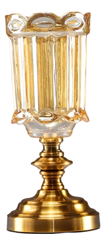 JARRÓN FLORERO CRISTAL BASE ADORNO DECORATIVOS 29 CM JHN - 1