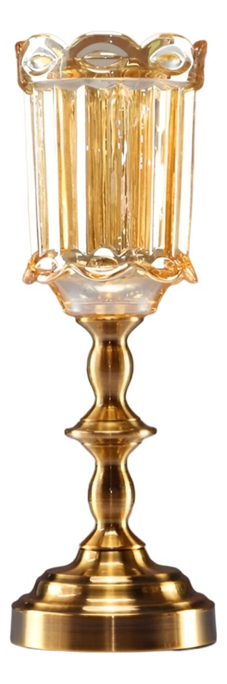 JARRÓN CRISTAL FLORERO BASE ADORNO DECORATIVOS 36 CM JHN - 1