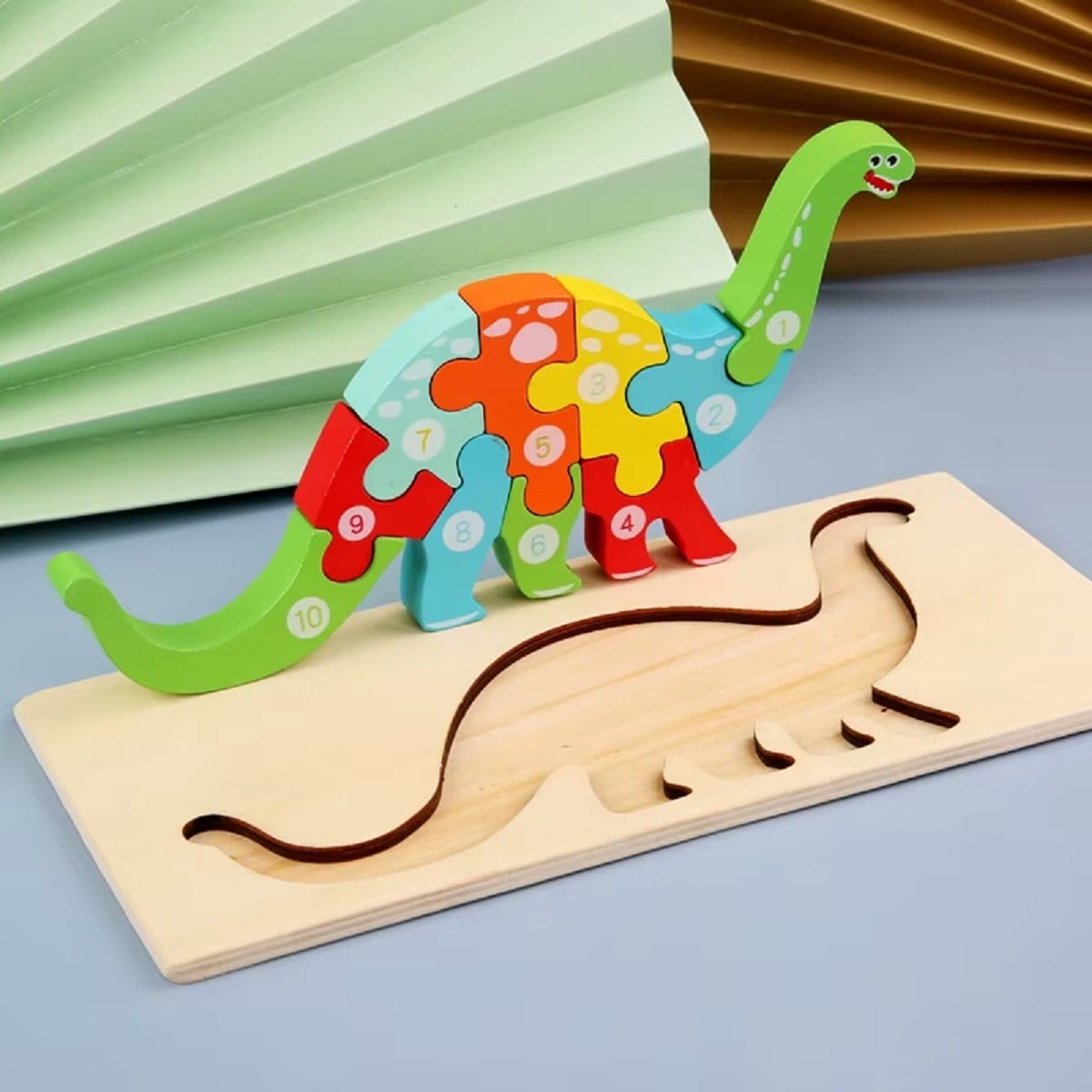 SET 5 PUZZLES ROMPECABEZAS 3D MADERA ANIMALES NIÑOS LAU - 4