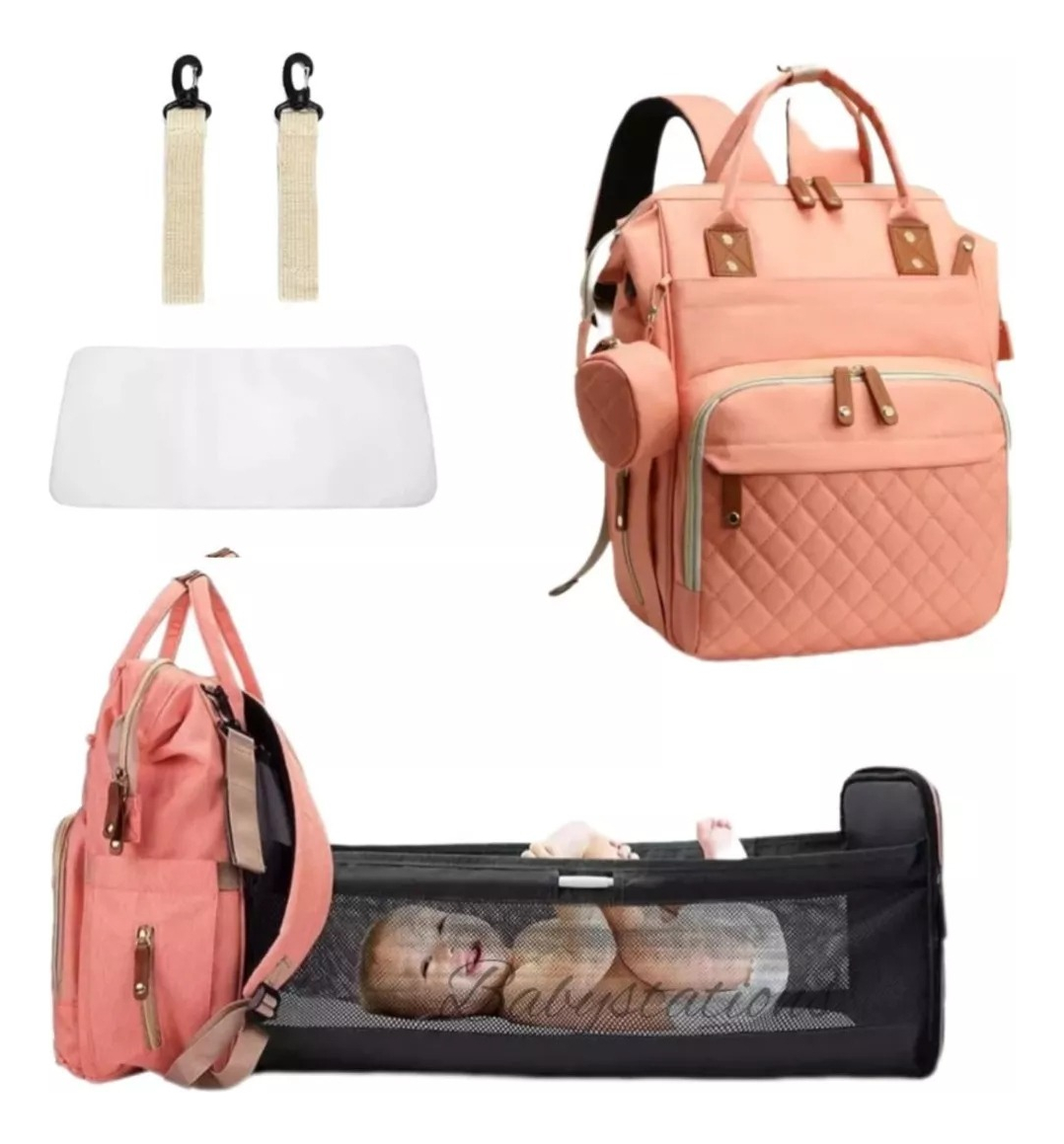 MOCHILA PAÑALERA PORTÁTIL VIAJE IMPERMEABLE MAMA BEBÉ LAU - 8