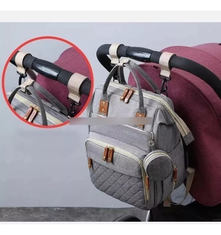 MOCHILA PAÑALERA PORTÁTIL VIAJE IMPERMEABLE MAMA BEBÉ LAU - 10