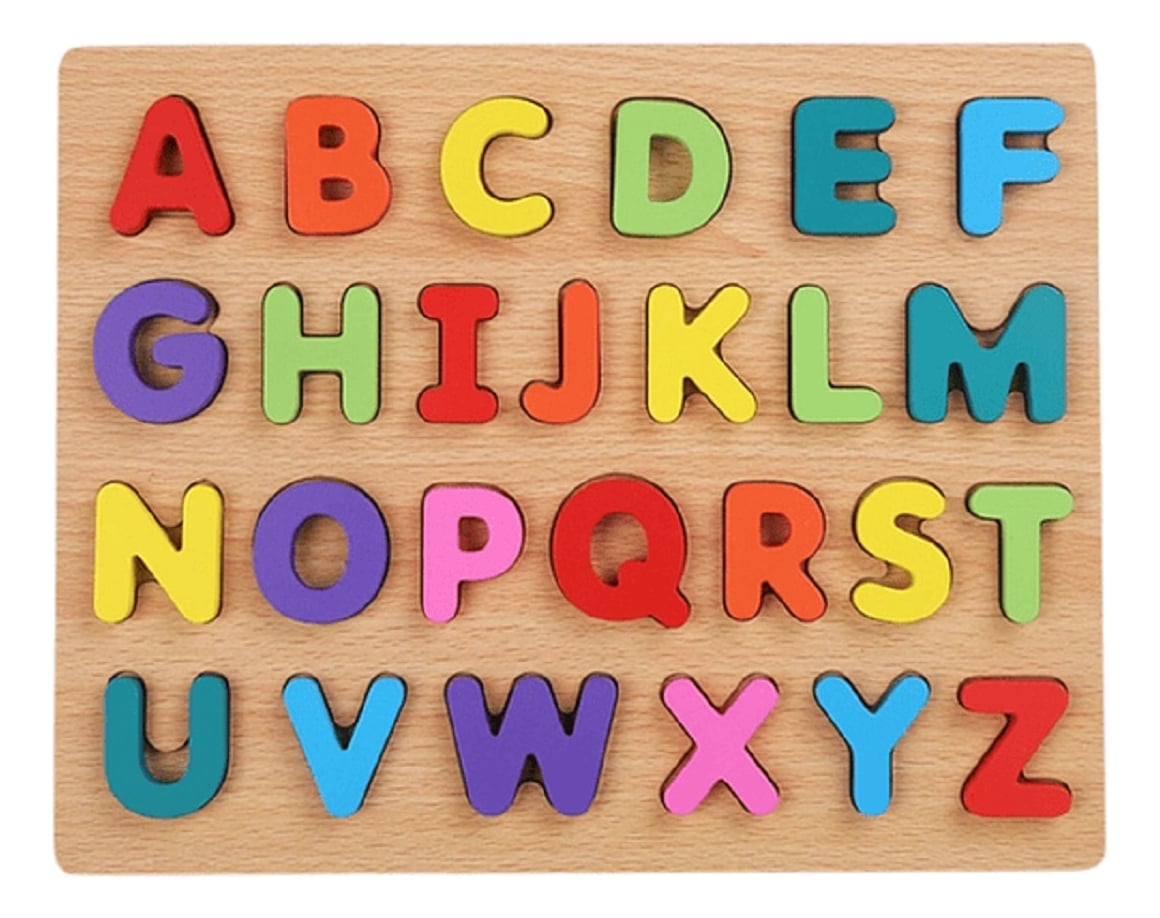 SET 3 ROMPECABEZAS MADERA NUMERO LETRAS EDUCATIVO NIÑOS LAU - 3