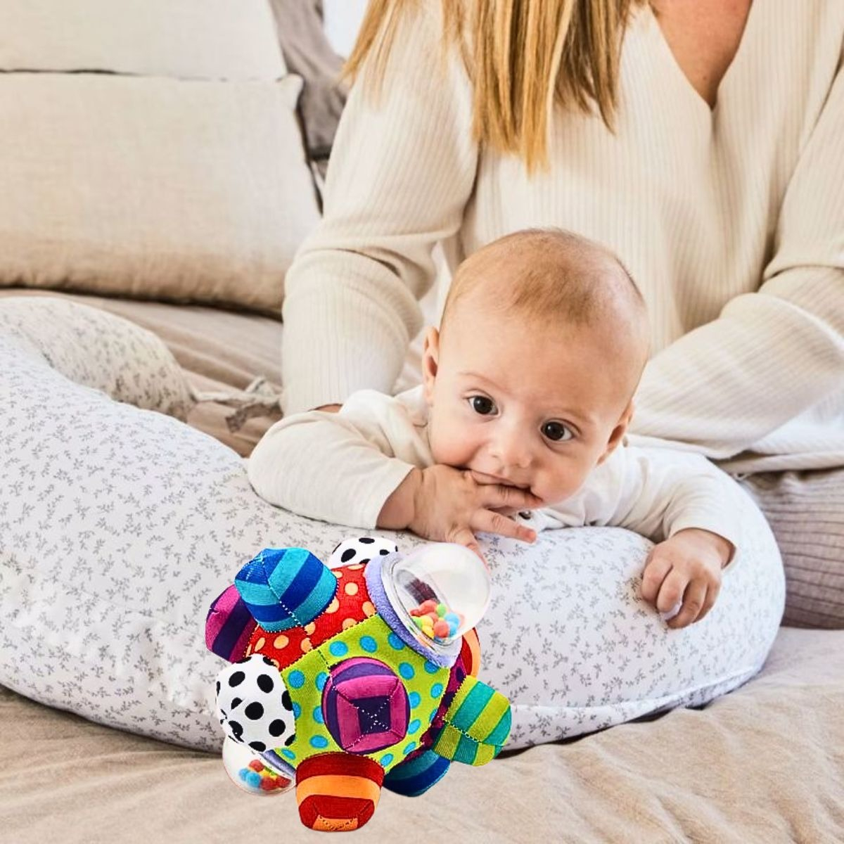 SONAJERO PELOTA ESTIMULA DESARROLLO SENSORIAL CONGNITIVO LAU - 2