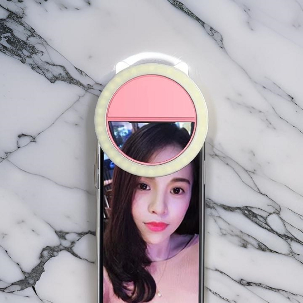 SET 4 ANILLO LUZ LED SELFIE DISEÑO OREJAS PORTÁTIL USB LAU - 7