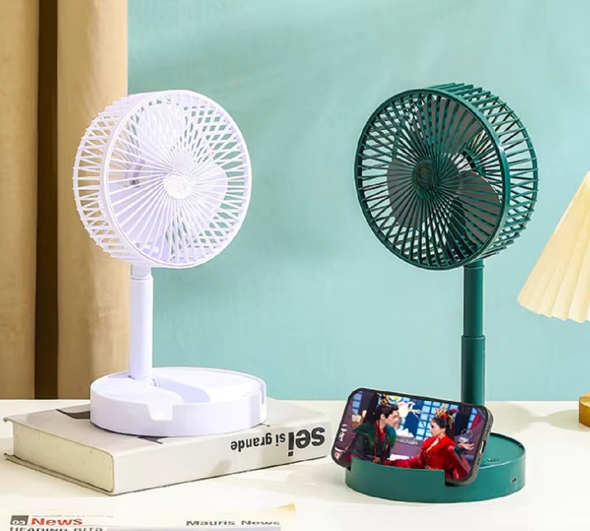 MINIVENTILADOR PORTÁTIL RECARGABLE SOPORTE HOGAR LAU - 4