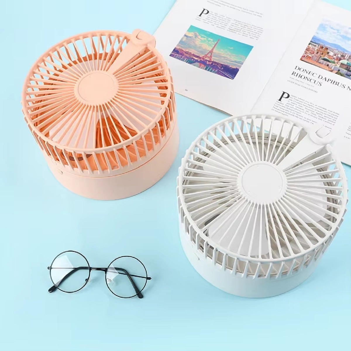 MINIVENTILADOR PORTÁTIL RECARGABLE SOPORTE HOGAR LAU - 5