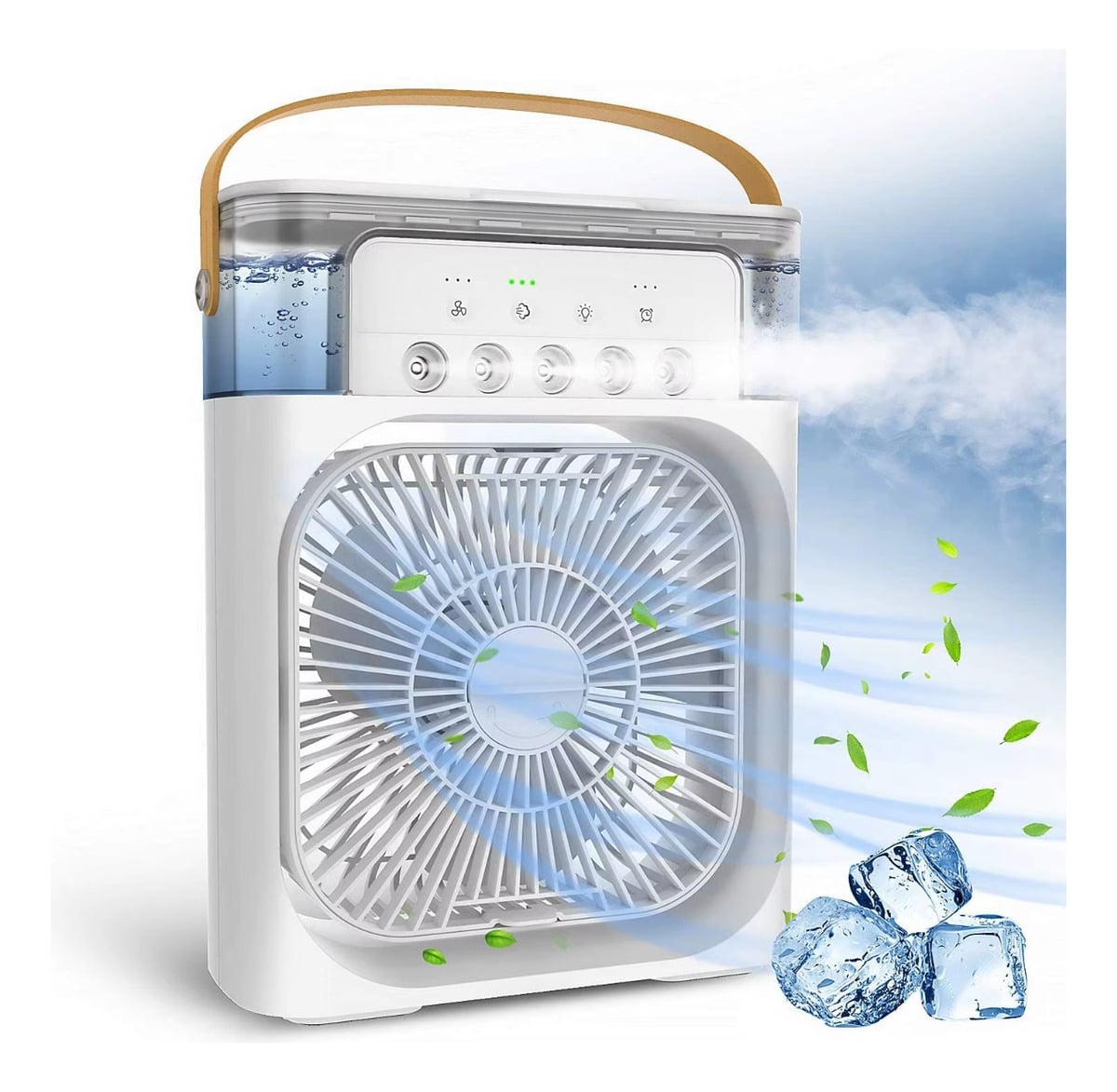 ENFRIADOR AGUA PORTÁTIL AIRE RECARGABLE HUMIDIFICADOR LAU - 1