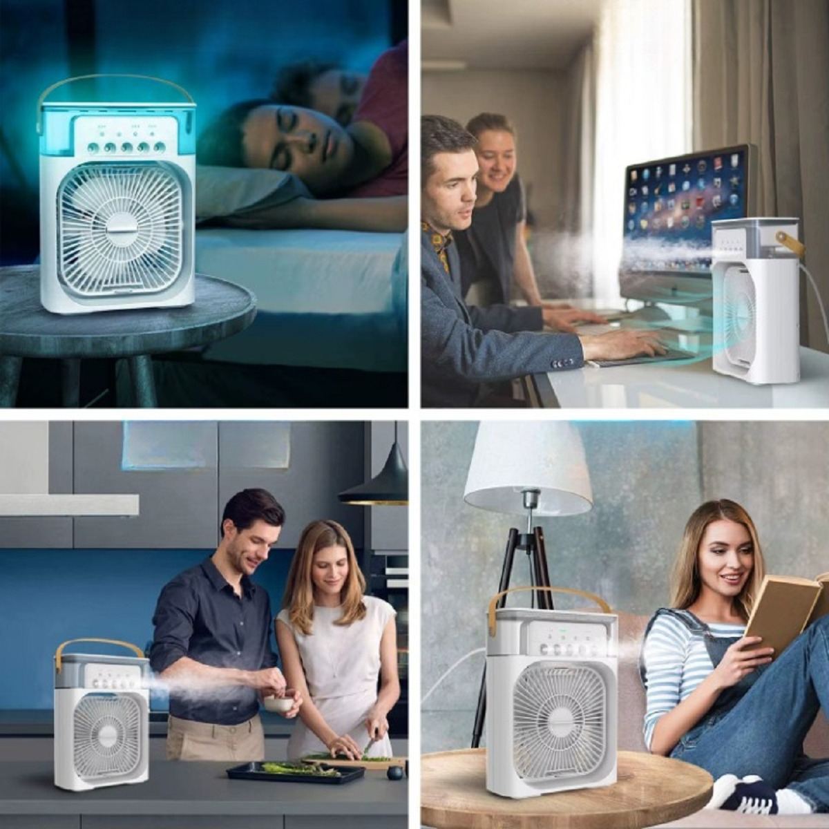 ENFRIADOR AGUA PORTÁTIL AIRE RECARGABLE HUMIDIFICADOR LAU - 3
