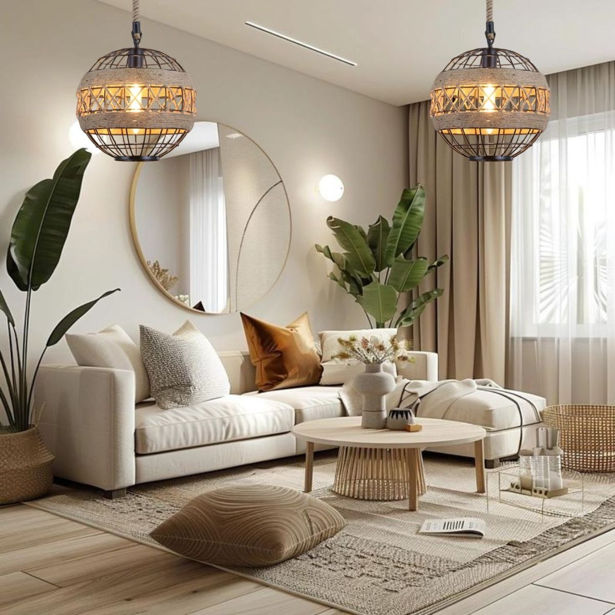 LAMPARA COLGANTE NÓRDICO MODERNO ACERO INTERIORES HOGAR LAU - 9