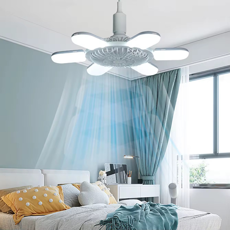 VENTILADOR LED PLEGABLE CONTROL REMOTO ILUMINACION LAU - 10