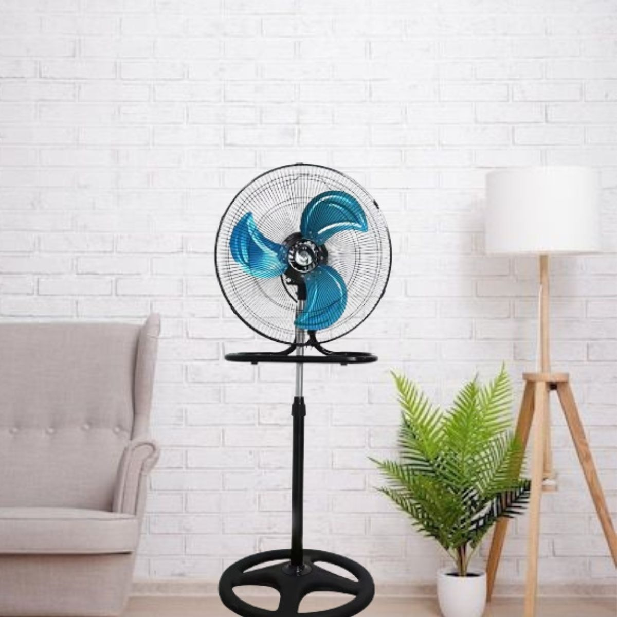 VENTILADOR PEDESTAL  AIRE FRESCO VERSATIL POTENTE HOGAR LAU - 10