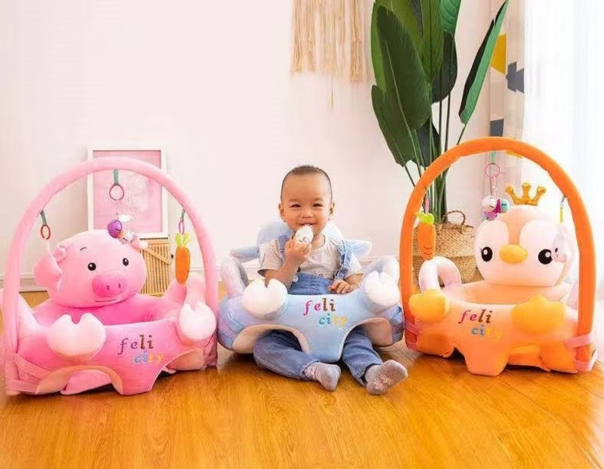 SILLA FELPA EXTRA SUAVE CÓMODA NIDO ANTICAÍDAS NIÑOS LAU - 2