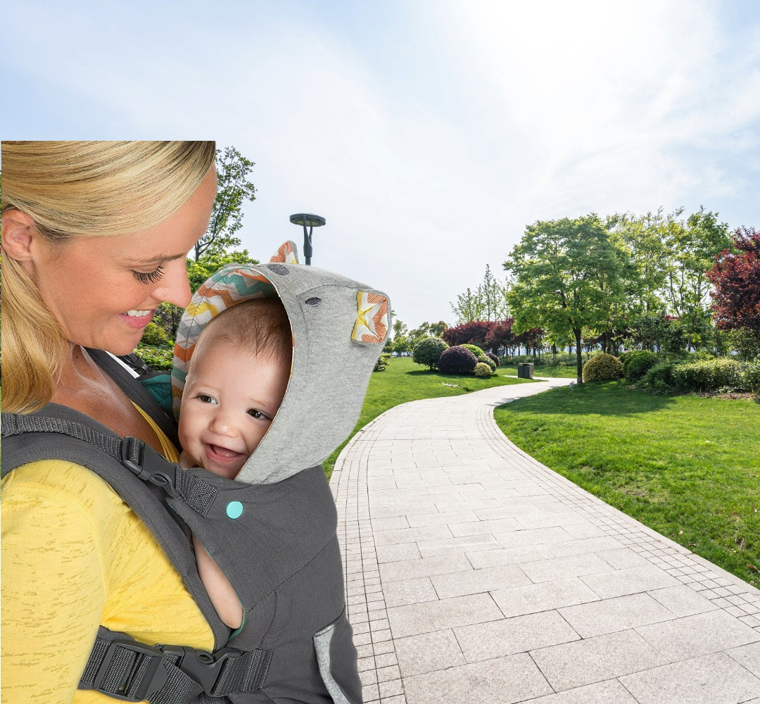 PORTABEBE CANGURERA CARGADOR ERGONOMICO INFANTIL BEBE LAU - 4