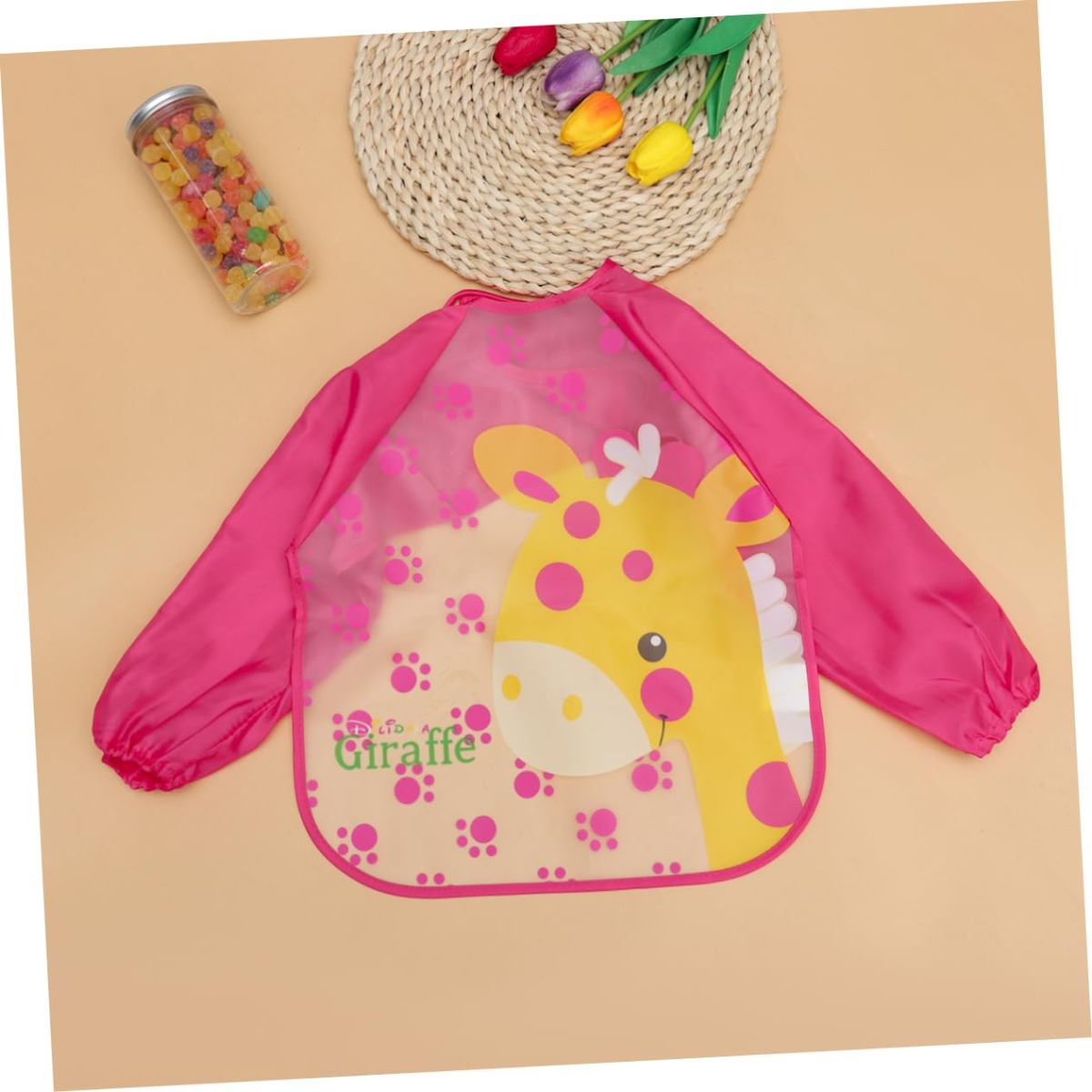 SET 5 BABERO IMPERMEABLE MANGA LARGA PINTURA COCINA NIÑO LAU - 9