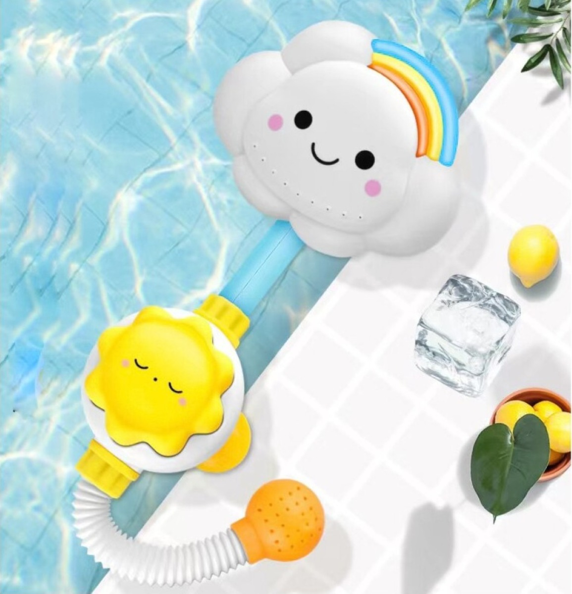 JUGUETE BAÑO DUCHA INFANTIL BAÑERA NUBE BEBE PORTATIL LAU - 2