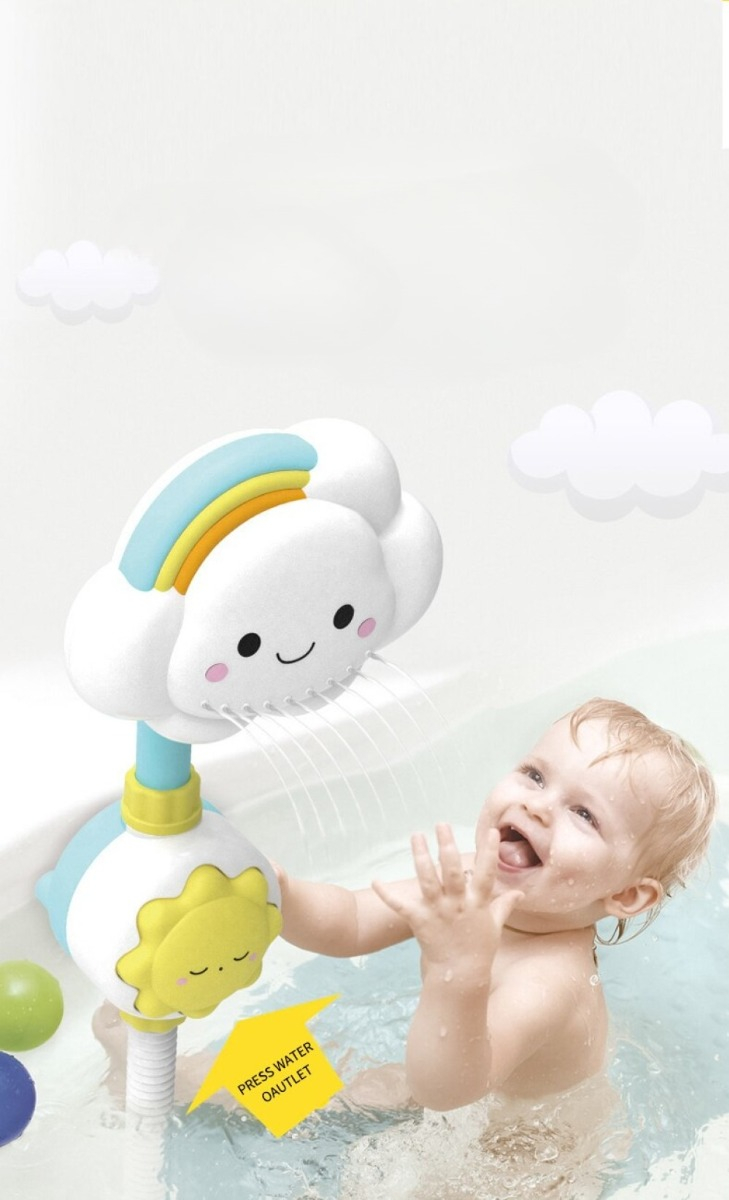 JUGUETE BAÑO DUCHA INFANTIL BAÑERA NUBE BEBE PORTATIL LAU - 3