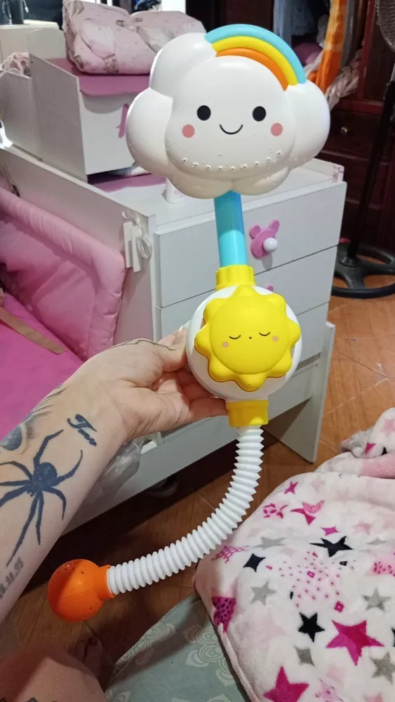 JUGUETE BAÑO DUCHA INFANTIL BAÑERA NUBE BEBE PORTATIL LAU - 4