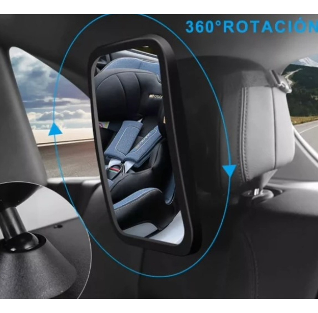 ESPEJO RETROVISOR 360° VISION TRASERA AJUSTABLE NIÑOS LAU - 6