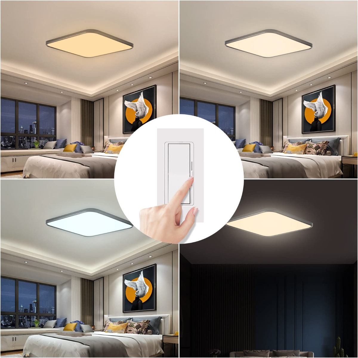 LÁMPARA TECHO EMPOTRADO 26W CUADRADA LED MODERNA LAU - 5