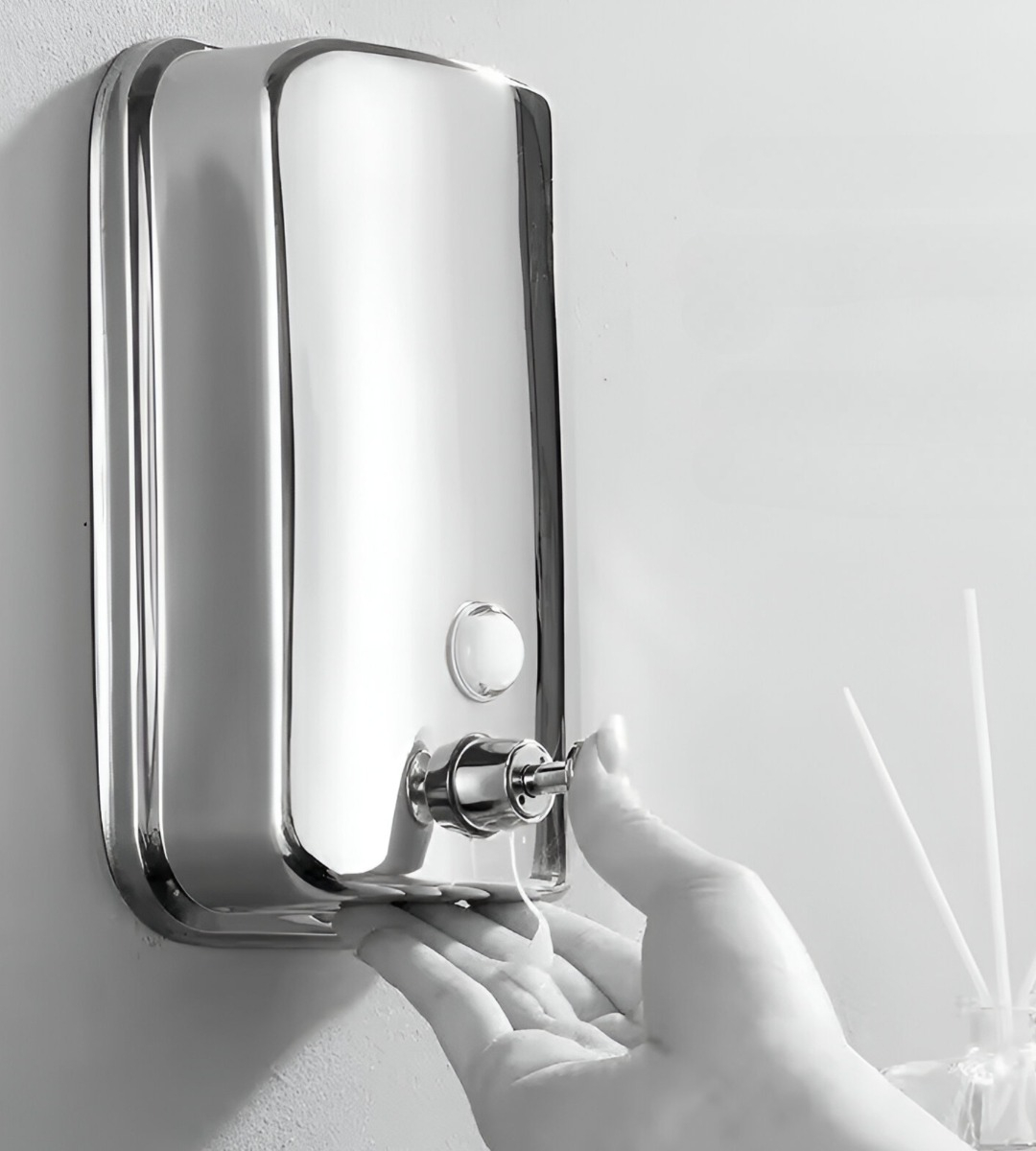 DISPENSADOR JABÓN PARED 1000ML MODERNO BAÑO COCINA JHN - 2