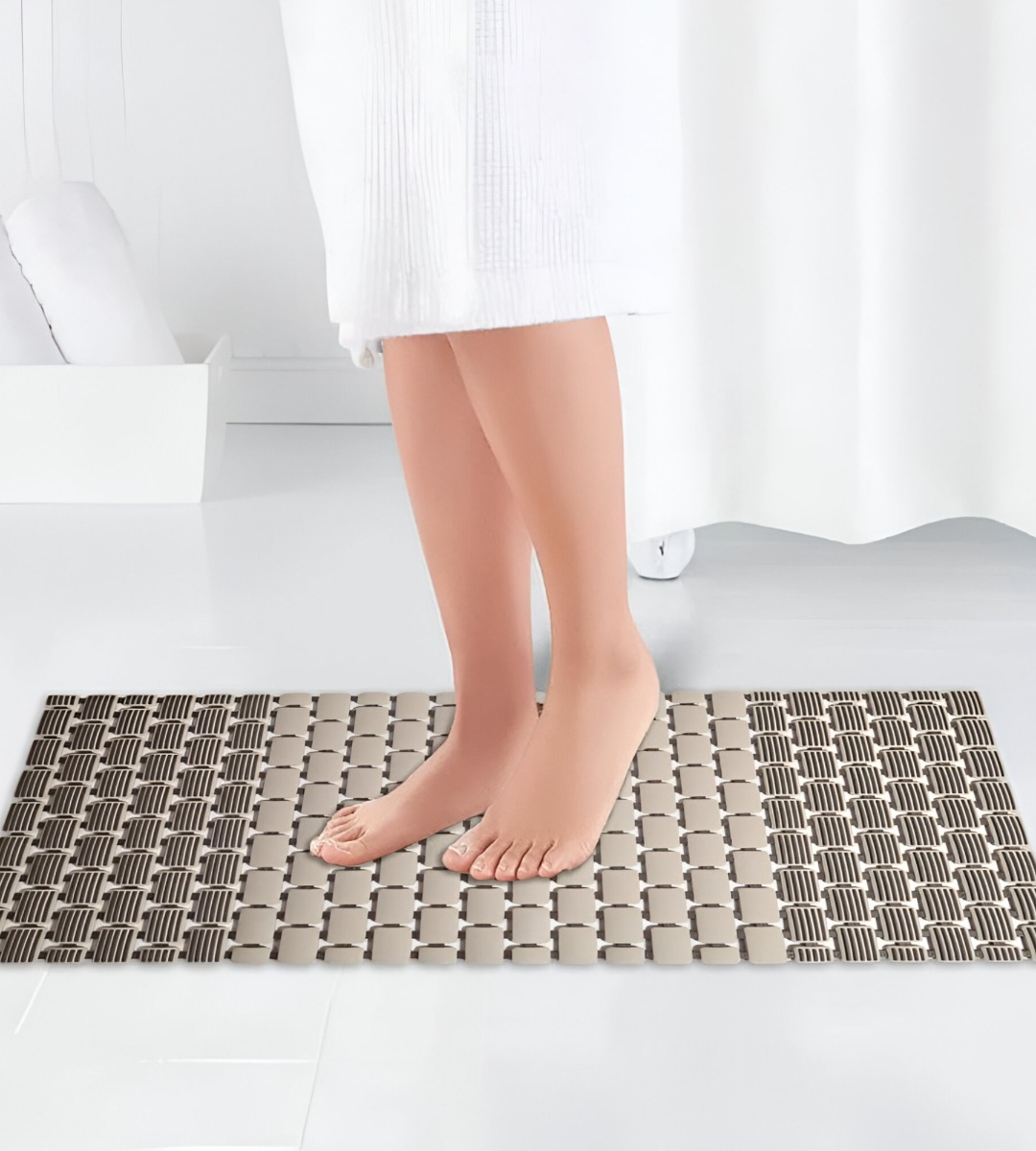 ALFOMBRA BAÑO DUCHA DRENAJE ANTIDESLIZANTE TPE JHN - 3