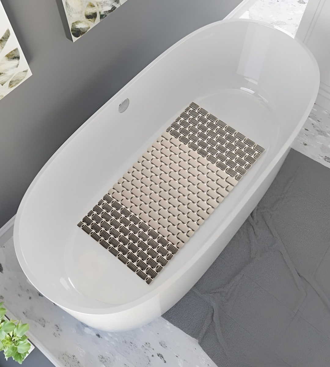 ALFOMBRA BAÑO DUCHA DRENAJE ANTIDESLIZANTE TPE JHN - 5