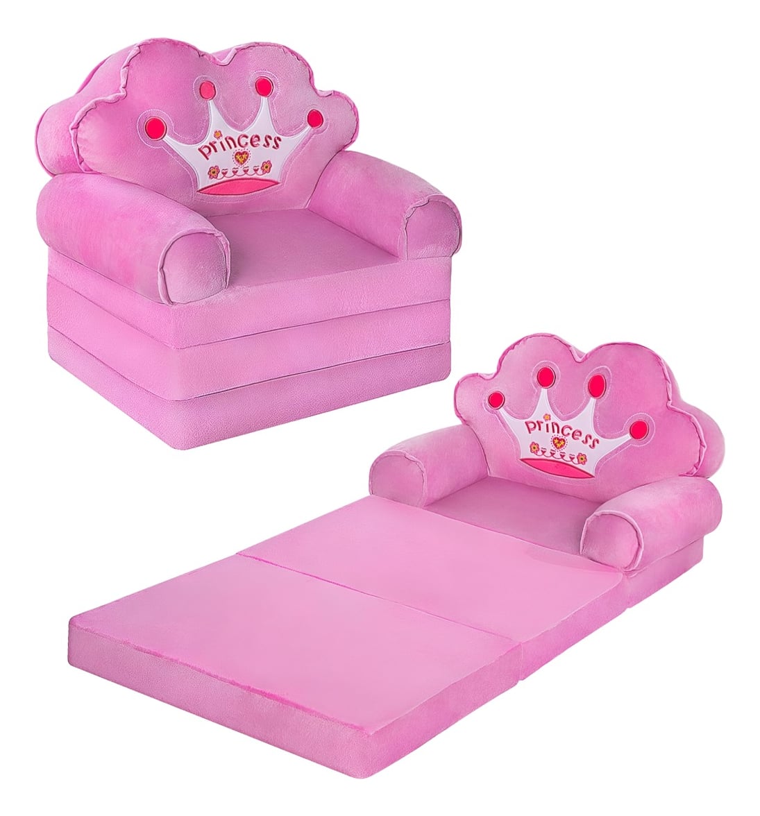 SOFÁ CAMA SILLA REPOSABRAZOS TRIPLE PLEGABLE NIÑOS JHN - 3