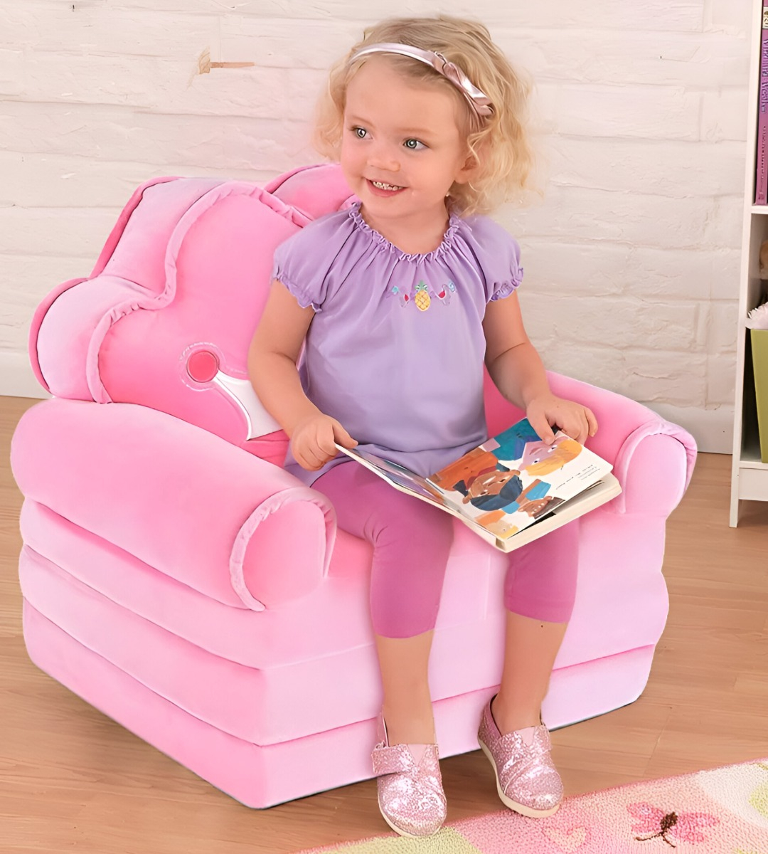 SOFÁ CAMA SILLA REPOSABRAZOS TRIPLE PLEGABLE NIÑOS JHN - 6