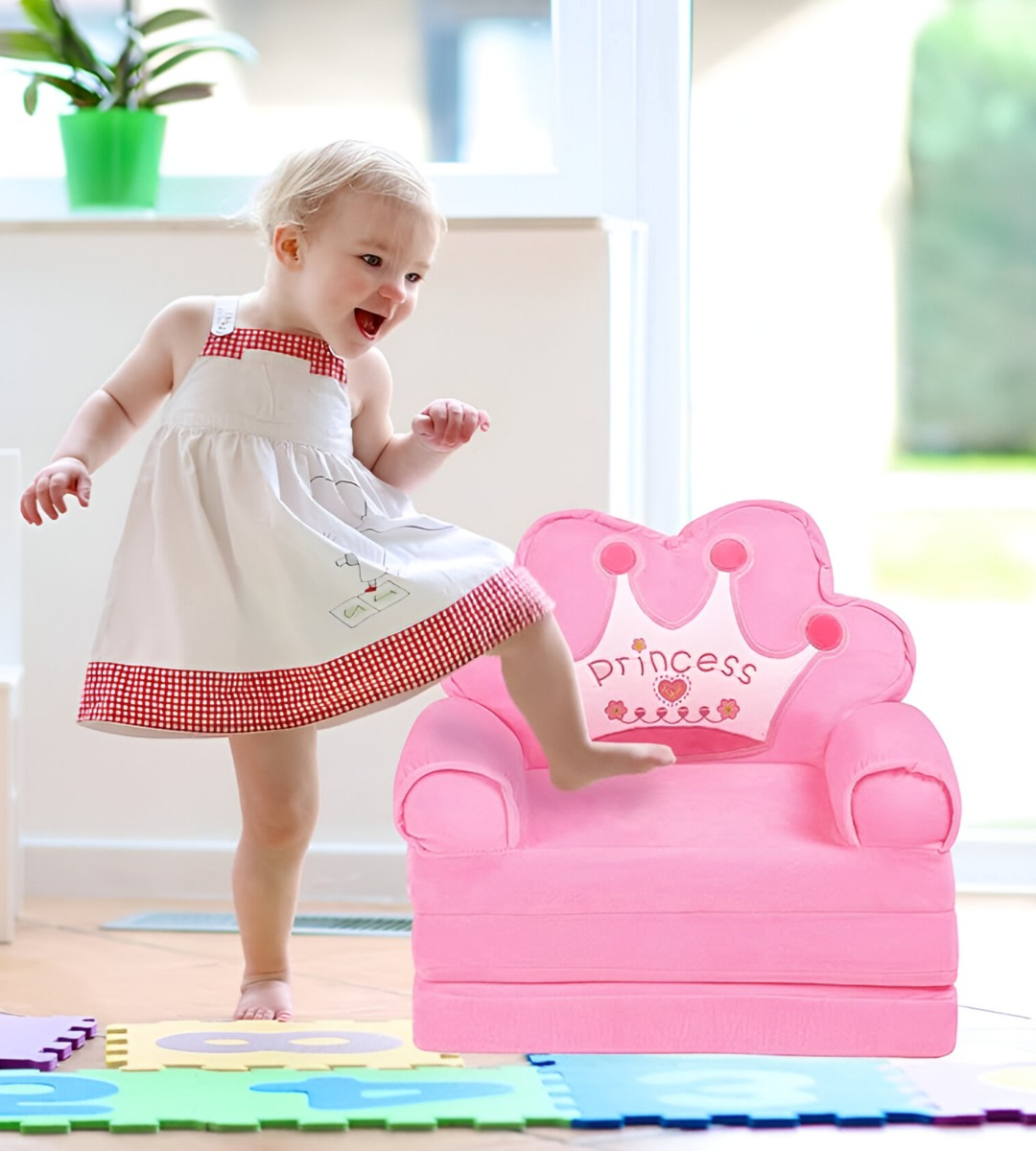 SOFÁ CAMA SILLA REPOSABRAZOS TRIPLE PLEGABLE NIÑOS JHN - 7