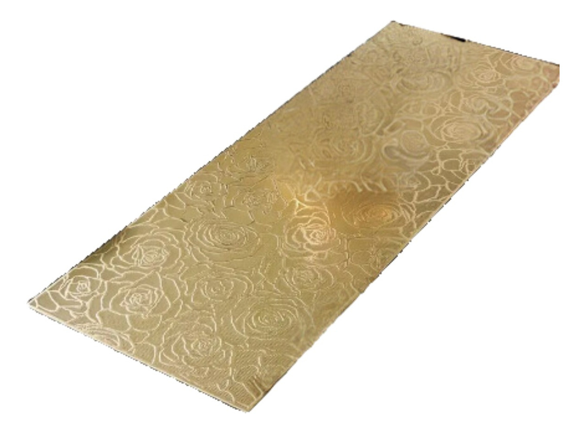 SET 3 MANTEL DECORATIVO ELEGANTE DISEÑO FLORAL RELIEVE LAU - 1