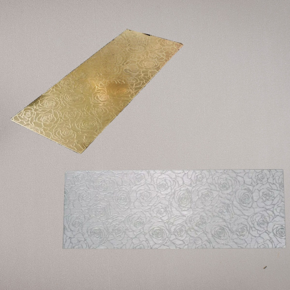 SET 3 MANTEL DECORATIVO ELEGANTE DISEÑO FLORAL RELIEVE LAU - 2