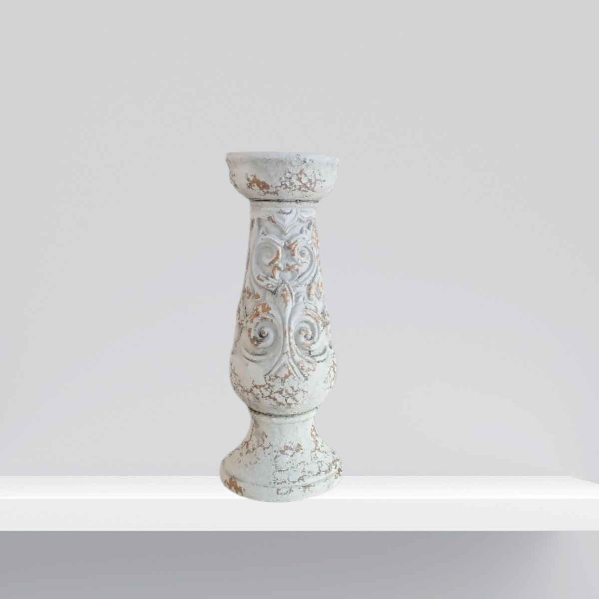 COLUMNA PEDESTAL DECORATIVO CERAMICA VINTAGE HOGAR GRD LAU - 5