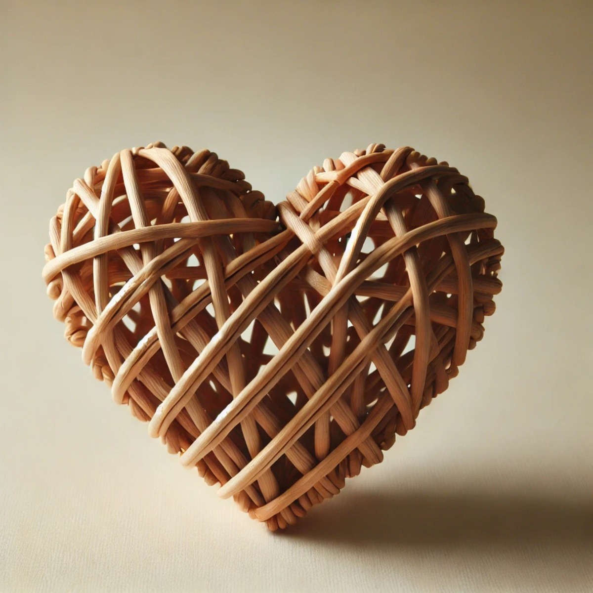 SET 3 ADORNOS CORAZON MIMBRE DECORATIVO 25 CM HOGAR LAU - 10
