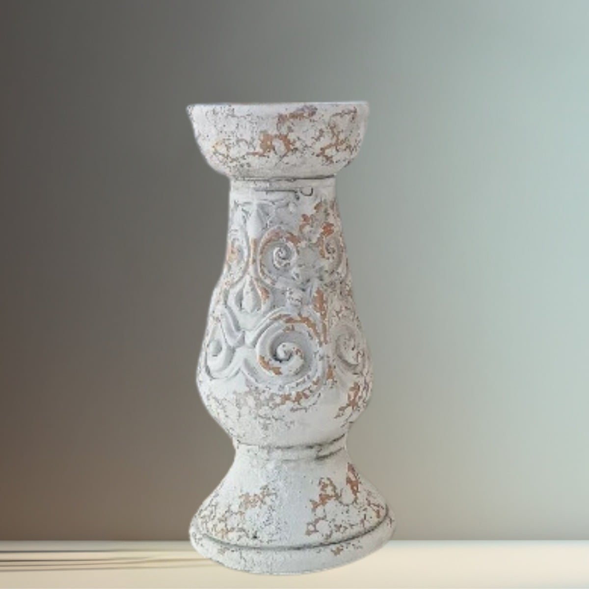COLUMNA PEDESTAL DECORATIVO CERAMICA VINTAGE HOGAR PEQ LAU - 3