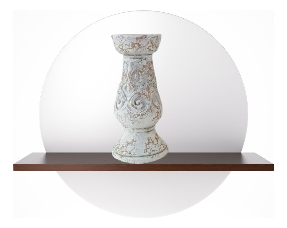 COLUMNA PEDESTAL DECORATIVO CERAMICA VINTAGE HOGAR PEQ LAU - 4